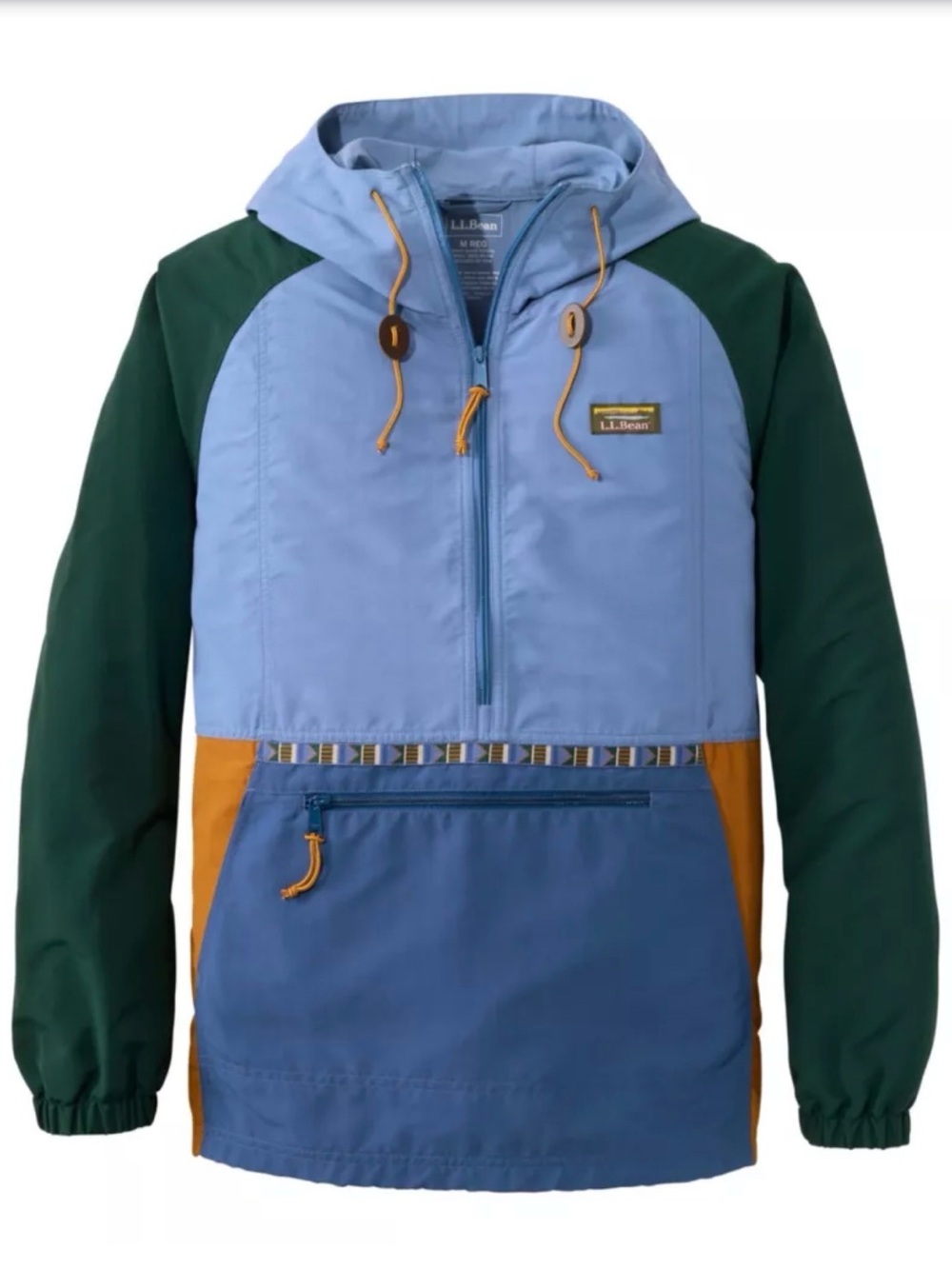 L.L.Bean Jacket classic anorak Men Size Large Multicolor Japan new w/tags